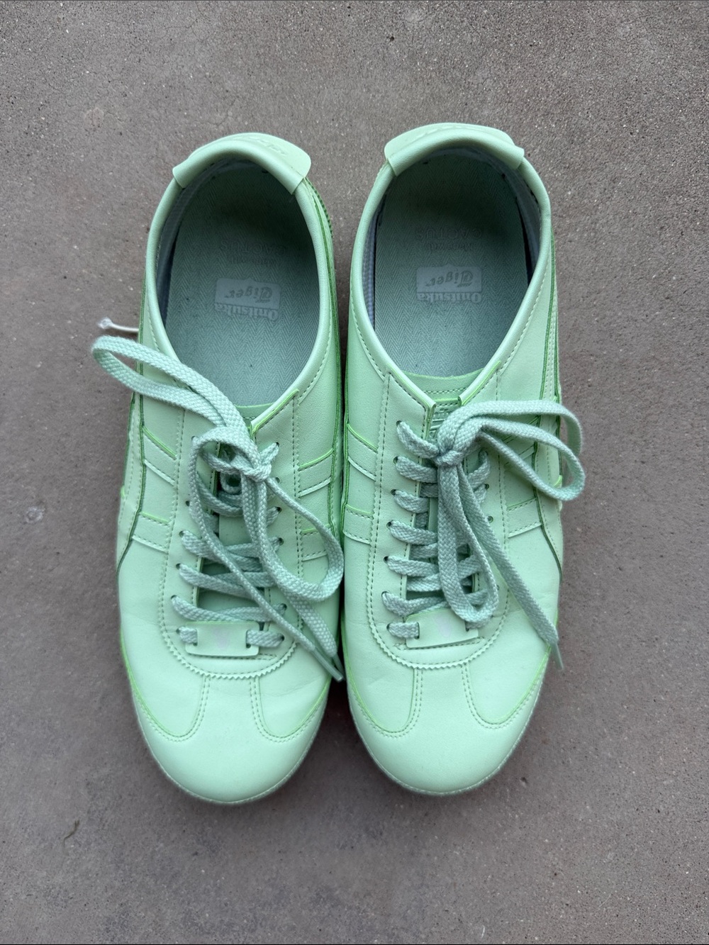 Onitsuka Tiger Mexico 66 Light Green Women's Casual Lace-Up Sneakers